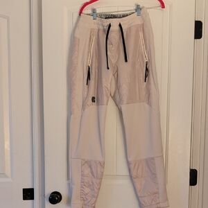 Burton Ivory And Blush Patterned Joggers